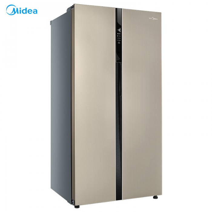 j-美的/midea 对开门双开门风冷527升家用电冰箱bcd-527wkm-zg 芙蓉金